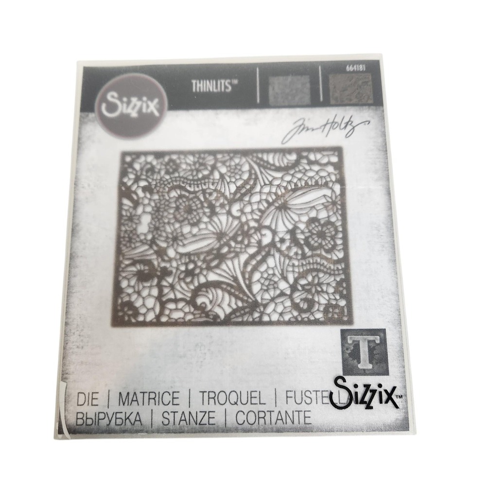 Tim Holtz Sizzix Thinlits Intricate Lace Cutting Die 664181 Cardmaking Craft